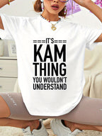 White It's Kam thing you wouldn't understand women's T-shirt product photo 2