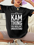 Black It's Kam thing you wouldn't understand women's T-shirt product photo 2