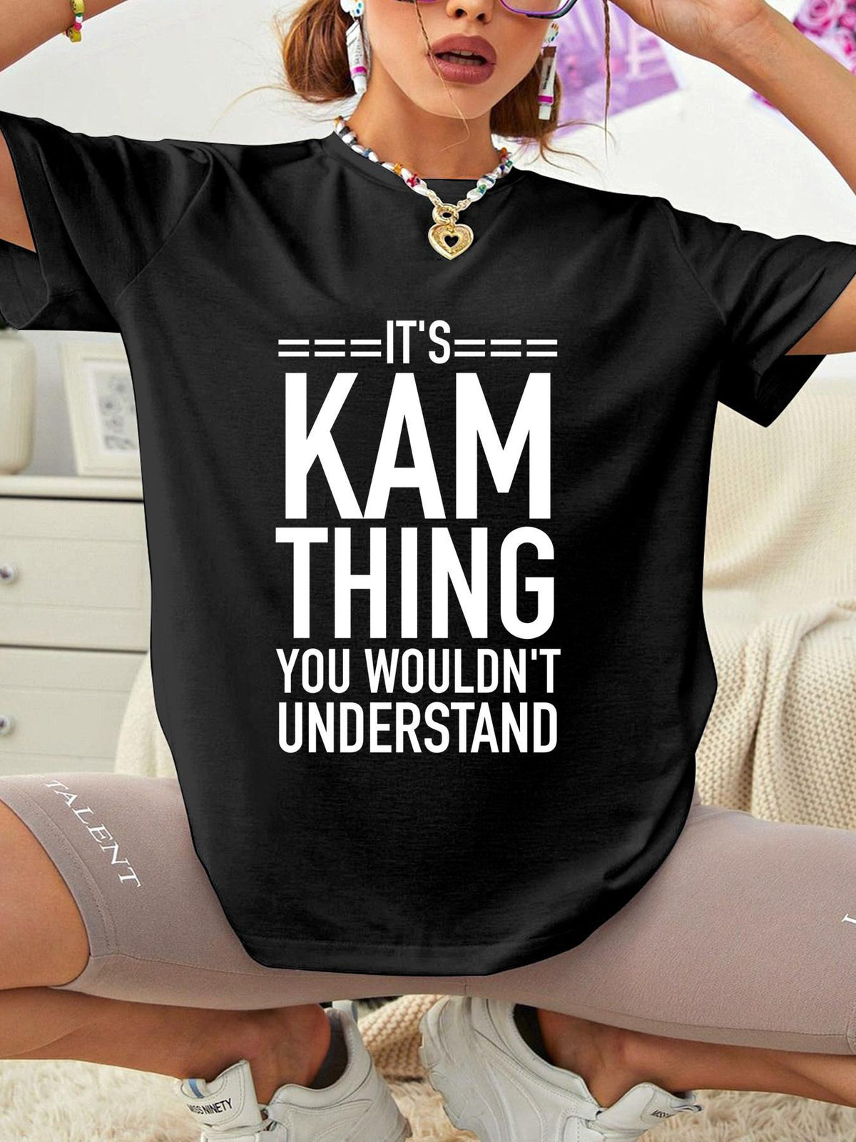 Black It's Kam thing you wouldn't understand women's T-shirt product photo 2