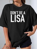 DON'T BE A LISA - Black - image 1