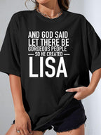 AND GOD SAID LET THERE BE GORGEOUS PEOPLE SO HE CREATED LISA - Black - image 1