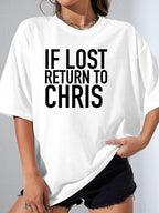 IF LOST RETURN TO CHRIS - White - image 1