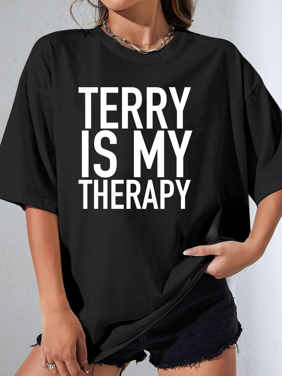 TERRY IS MY THERAPY - Black - image 1