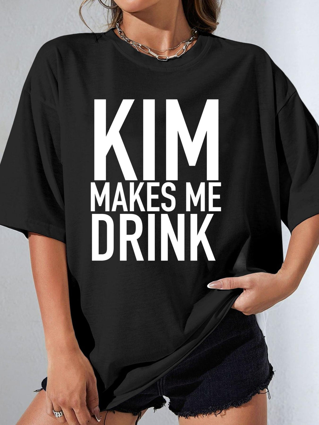 KIM MAKES ME DRINK - Black - image 1