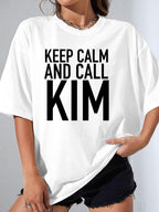 KEEP CALM AND CALL KIM - White - image 1