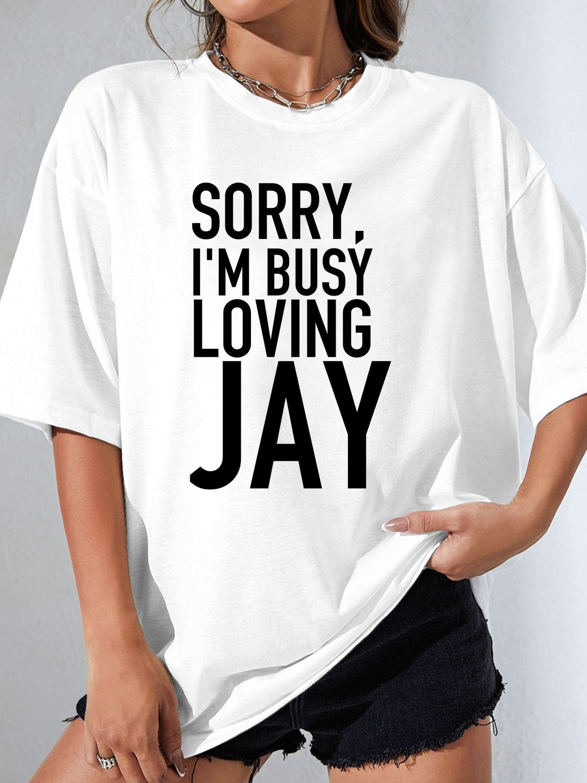 SORRY, I'M BUSY LOVING JAY - White - image 1