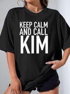 KEEP CALM AND CALL KIM - Black - image 1