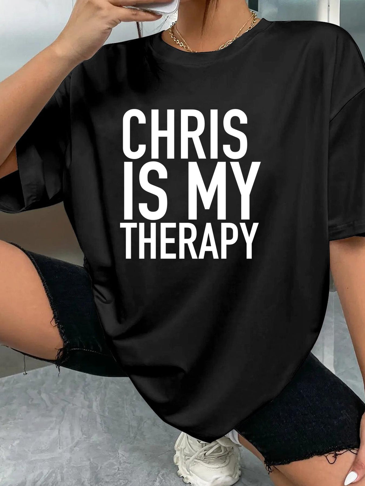 CHRIS IS MY THERAPY - Black - image 2
