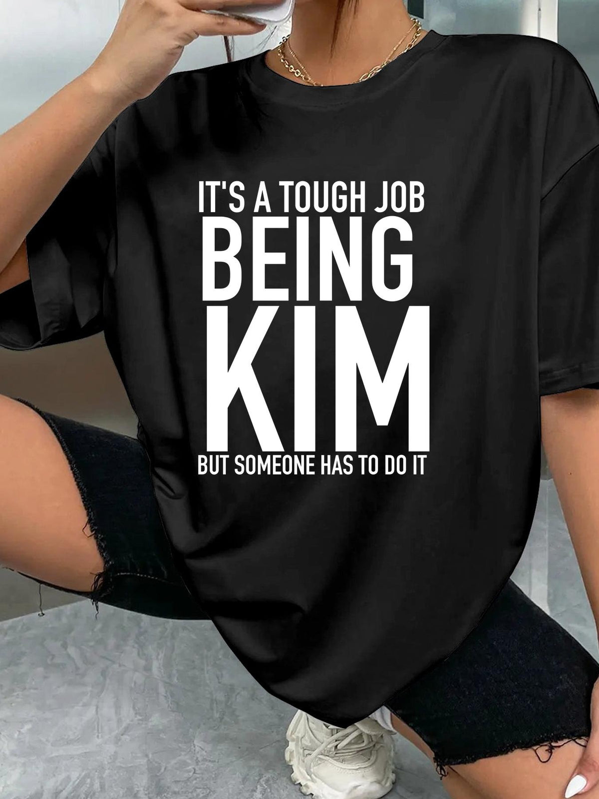 IT'S A TOUGH JOB BEING KIM BUT SOMEONE HAS TO DO IT - Black - image 2
