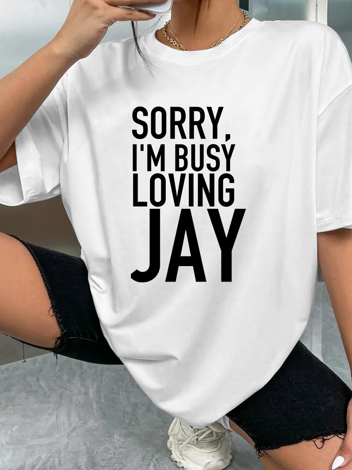 SORRY, I'M BUSY LOVING JAY - White - image 2