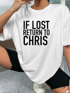 IF LOST RETURN TO CHRIS - White - image 2