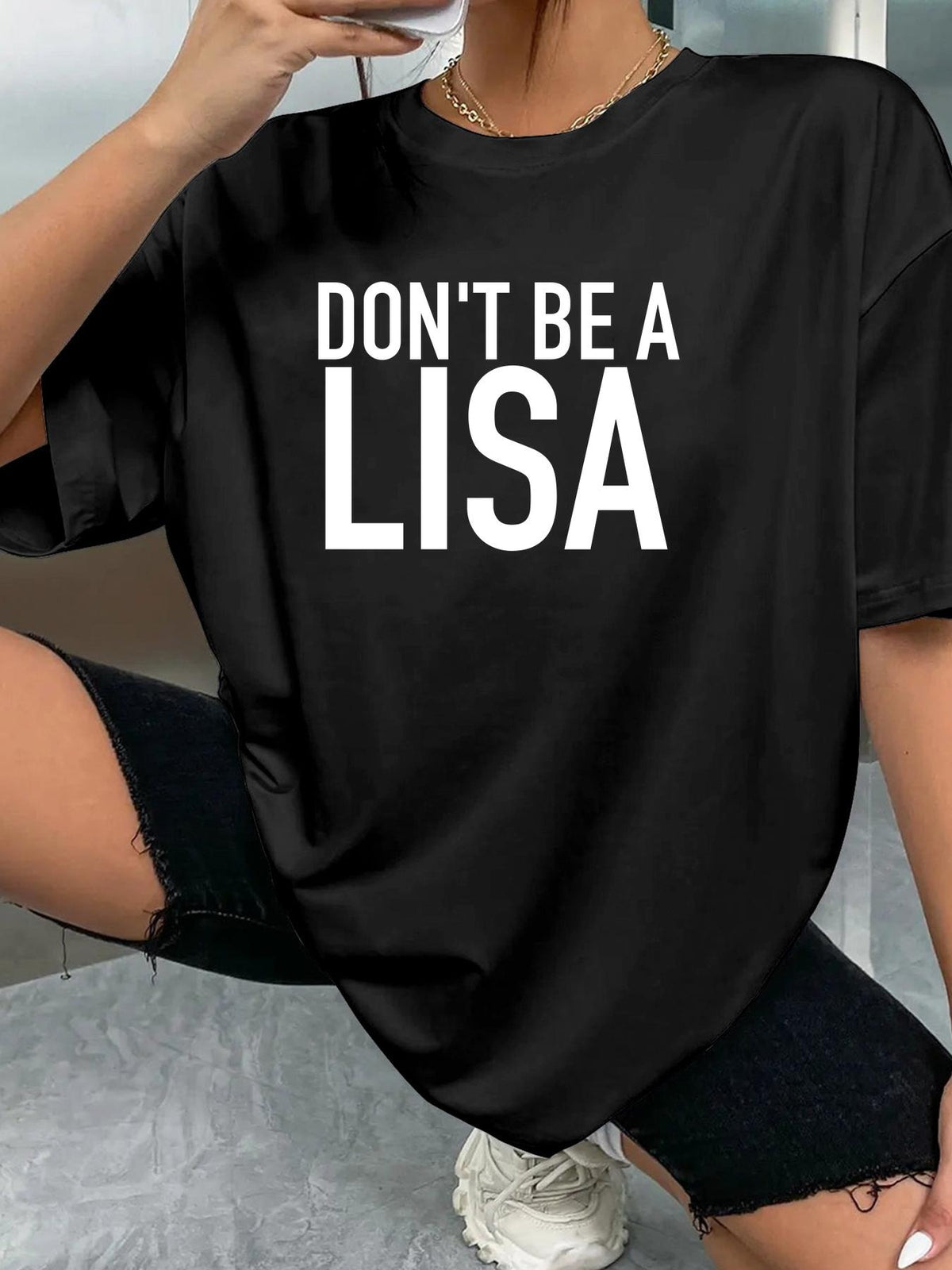 DON'T BE A LISA - Black - image 2