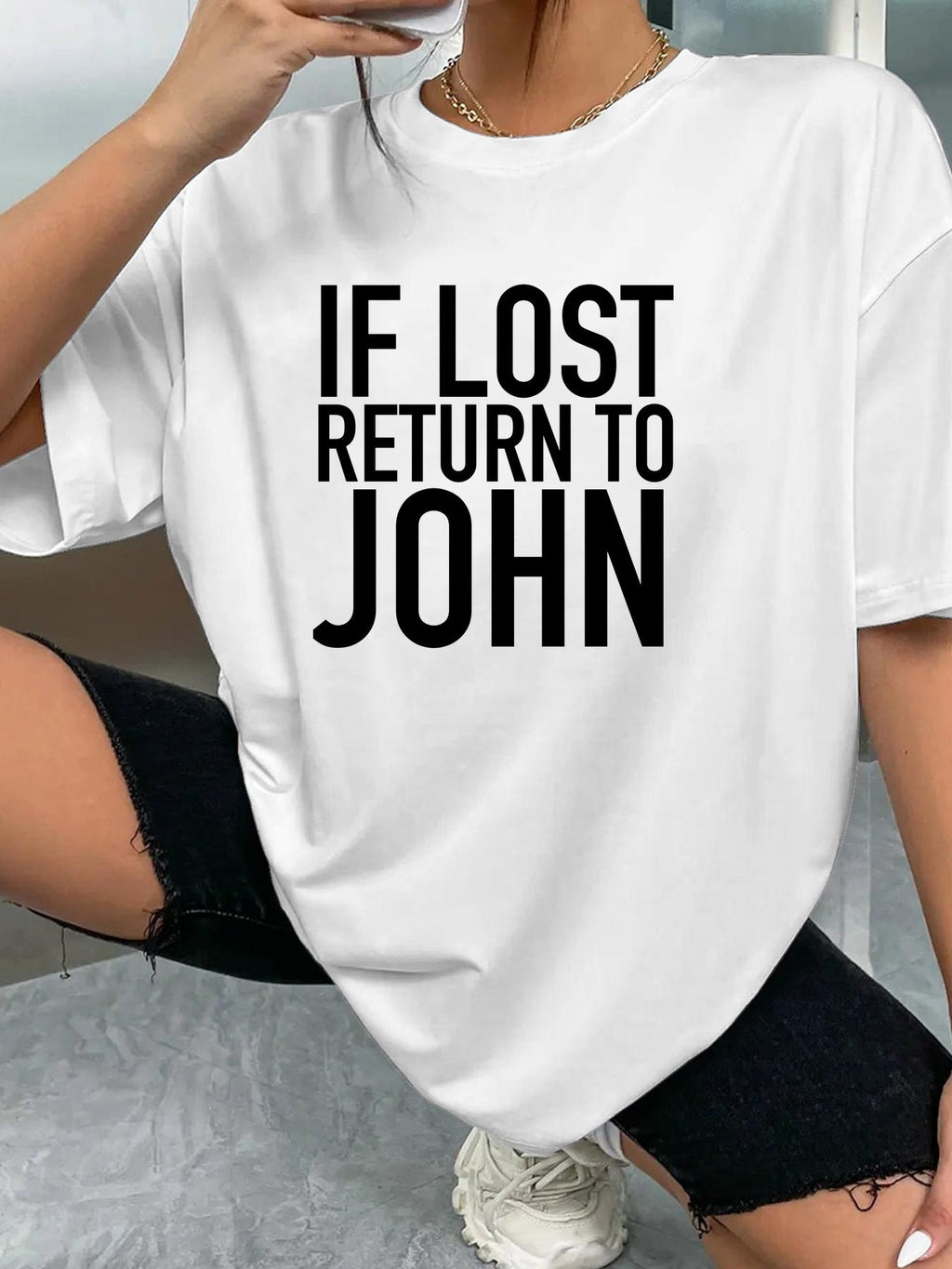 IF LOST RETURN TO JOHN - White - image 2