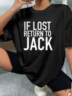 IF LOST RETURN TO JACK - Black - image 2