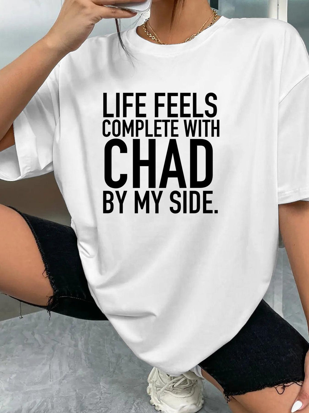 LIFE FEELS COMPLETE WITH CHAD BY MY SIDE. - White - image 2