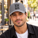 A DAY WITHOUT KIM IS A DAY WASTED cap model-gray generated final