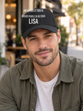 AND GOD SAID LET THERE BE GORGEOUS PEOPLE SO HE CREATED LISA cap model-black mockup