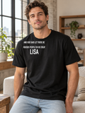 AND GOD SAID LET THERE BE GORGEOUS PEOPLE SO HE CREATED LISA men-tshirt street-model-black mockup