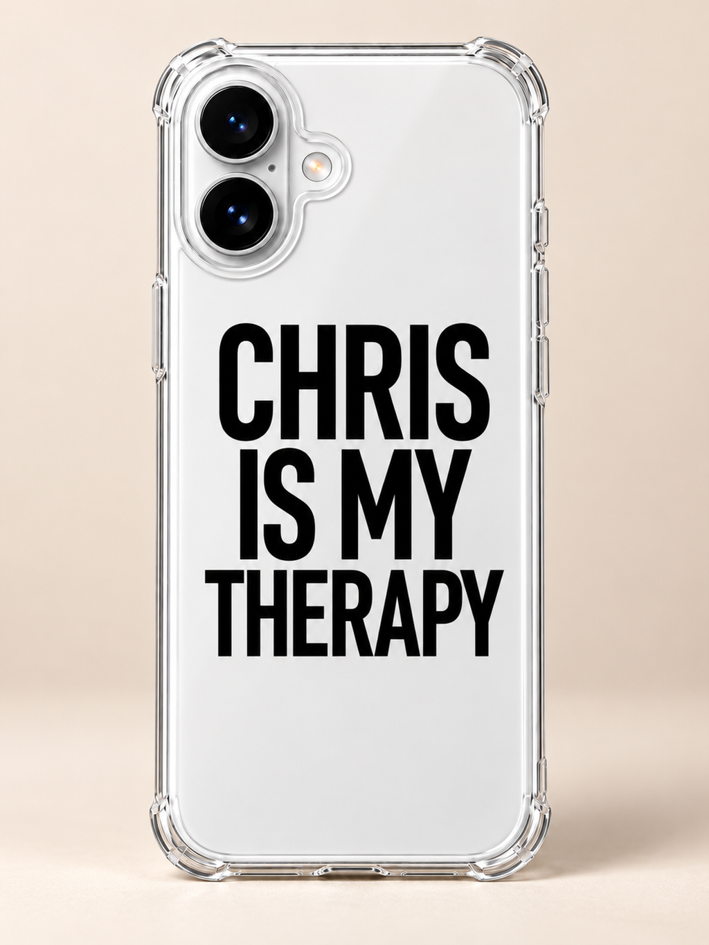 CHRIS IS MY THERAPY phone-case iphone-16 mockup