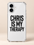 CHRIS IS MY THERAPY phone-case iphone-16 mockup