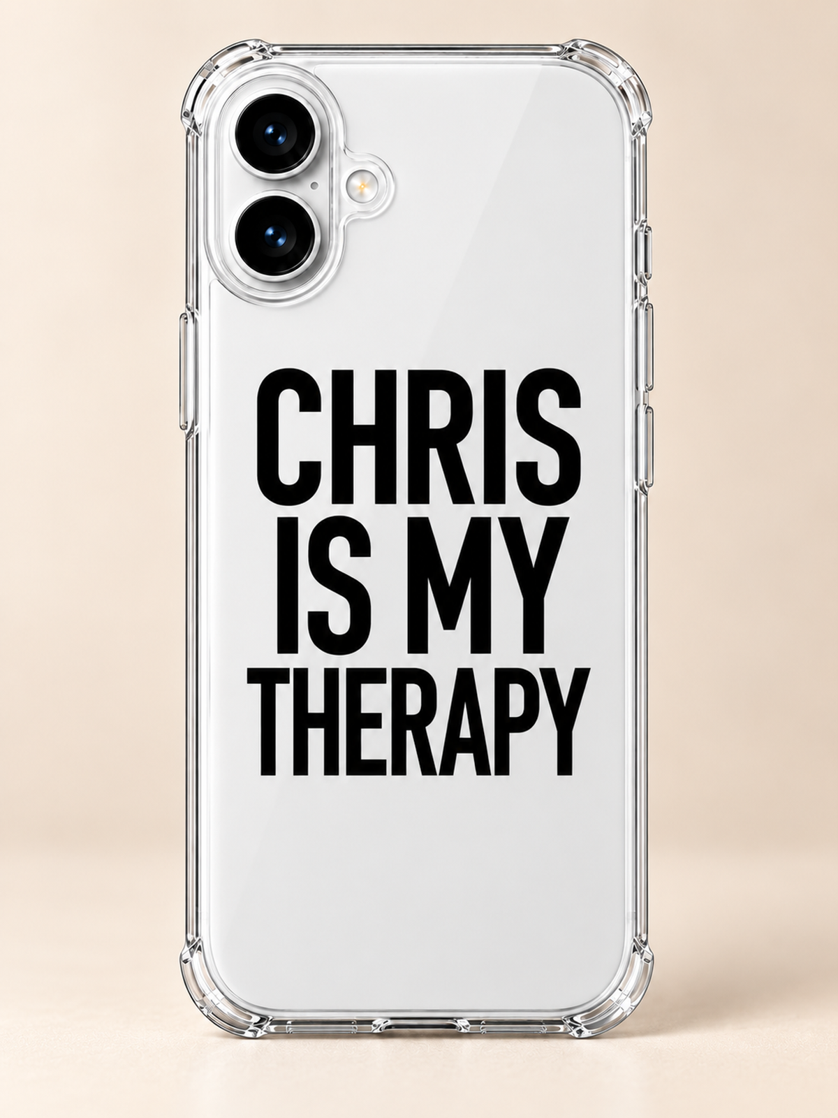 CHRIS IS MY THERAPY phone-case iphone-16-plus mockup
