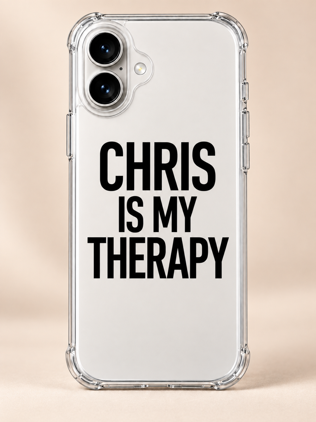 CHRIS IS MY THERAPY phone-case iphone-17 mockup