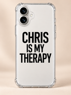CHRIS IS MY THERAPY phone-case iphone-17 mockup
