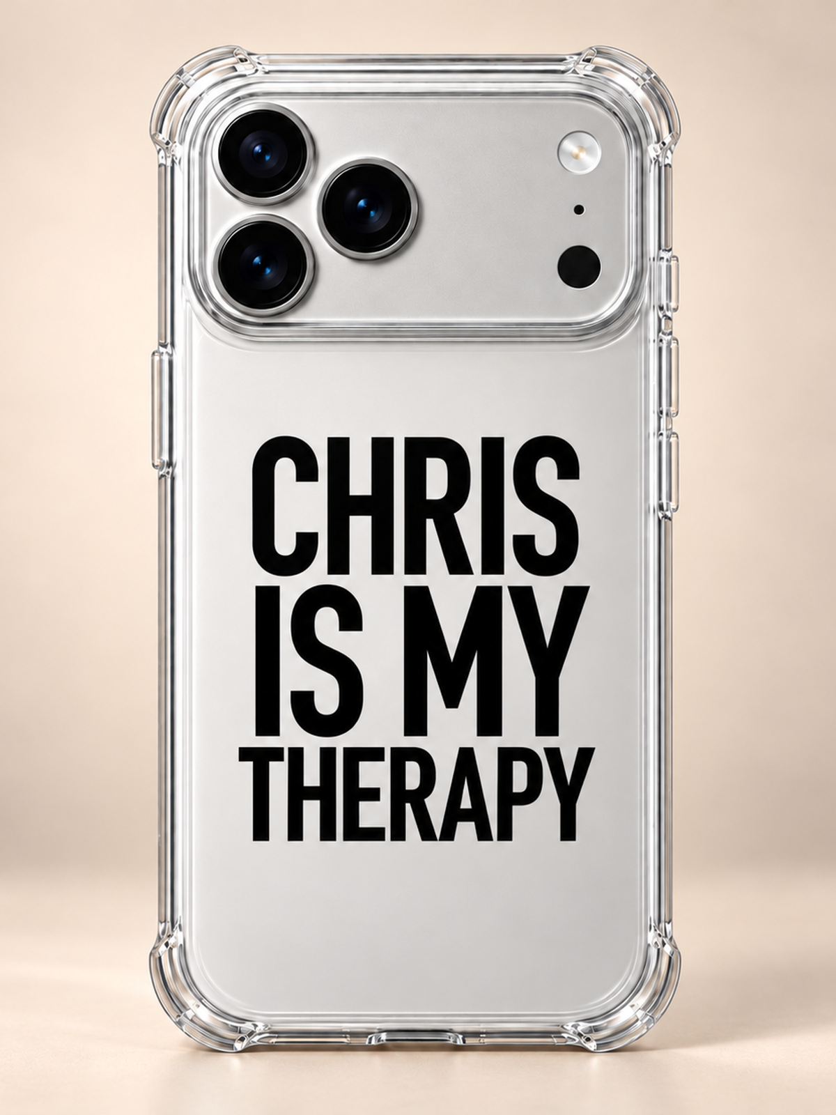 CHRIS IS MY THERAPY phone-case iphone-17-pro mockup
