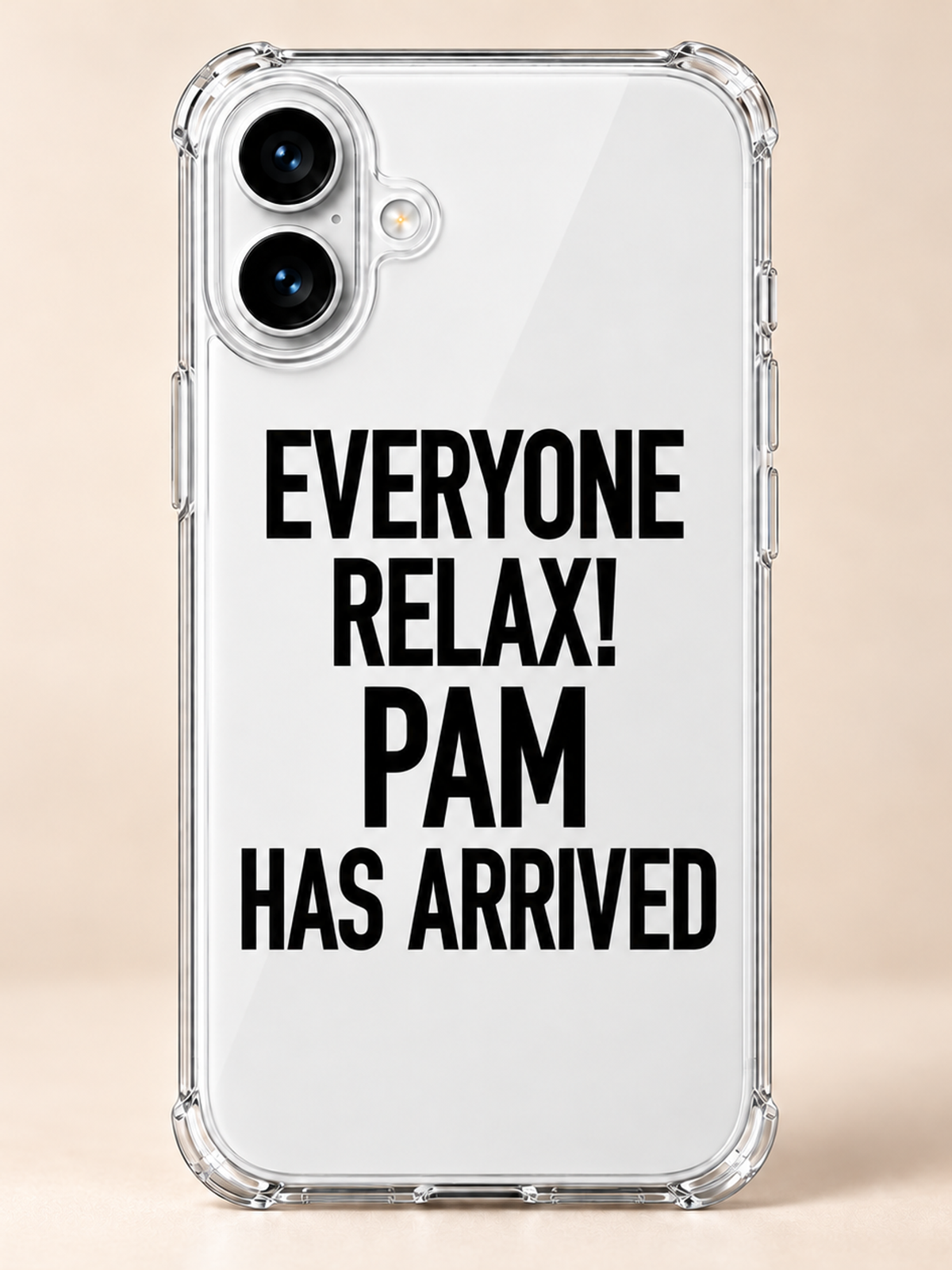 EVERYONE RELAX! PAM HAS ARRIVED phone-case iphone-16-plus mockup