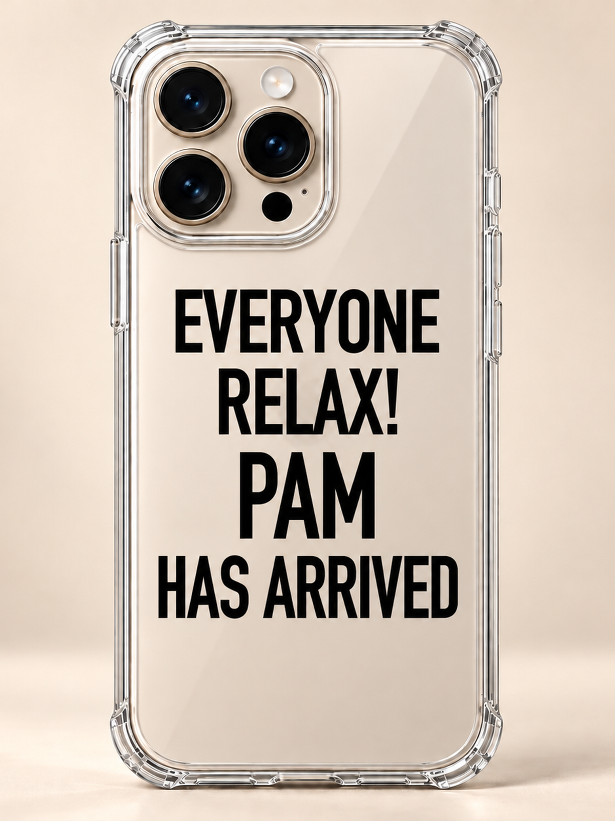 EVERYONE RELAX! PAM HAS ARRIVED phone-case iphone-16-pro mockup