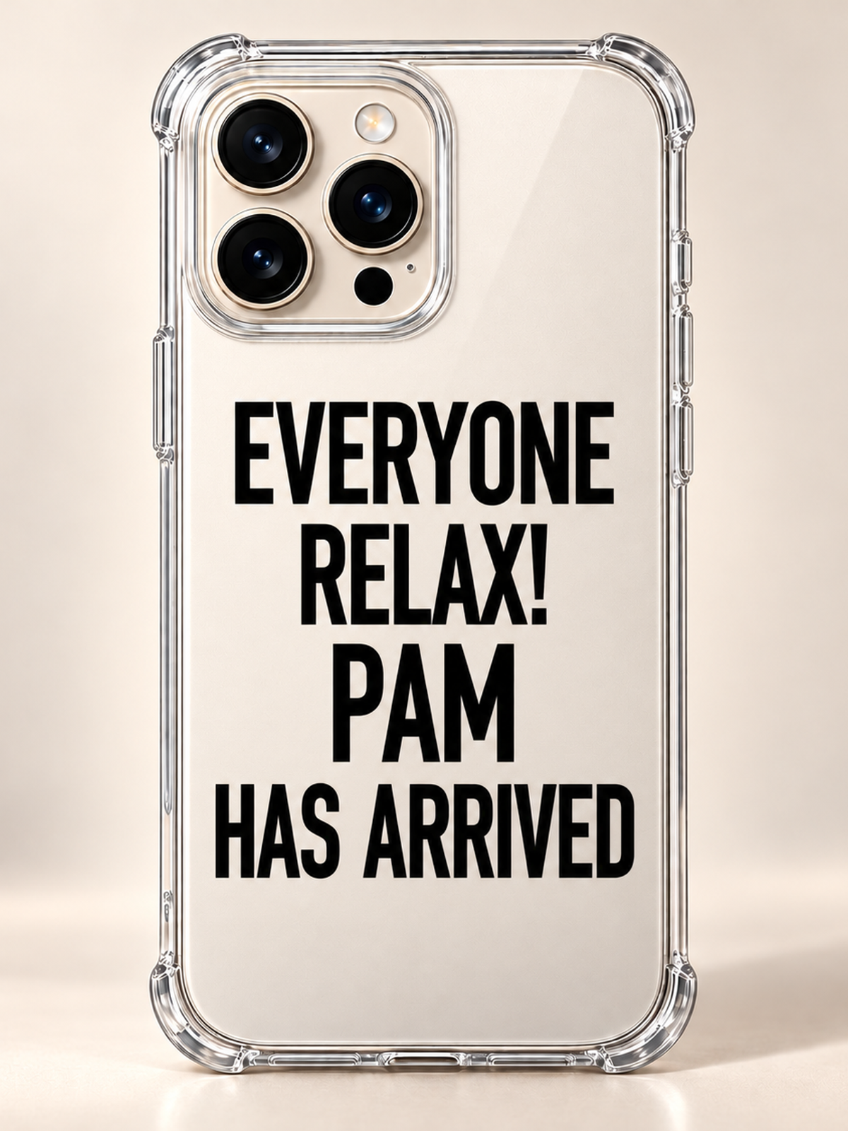 EVERYONE RELAX! PAM HAS ARRIVED phone-case iphone-16-pro-max mockup
