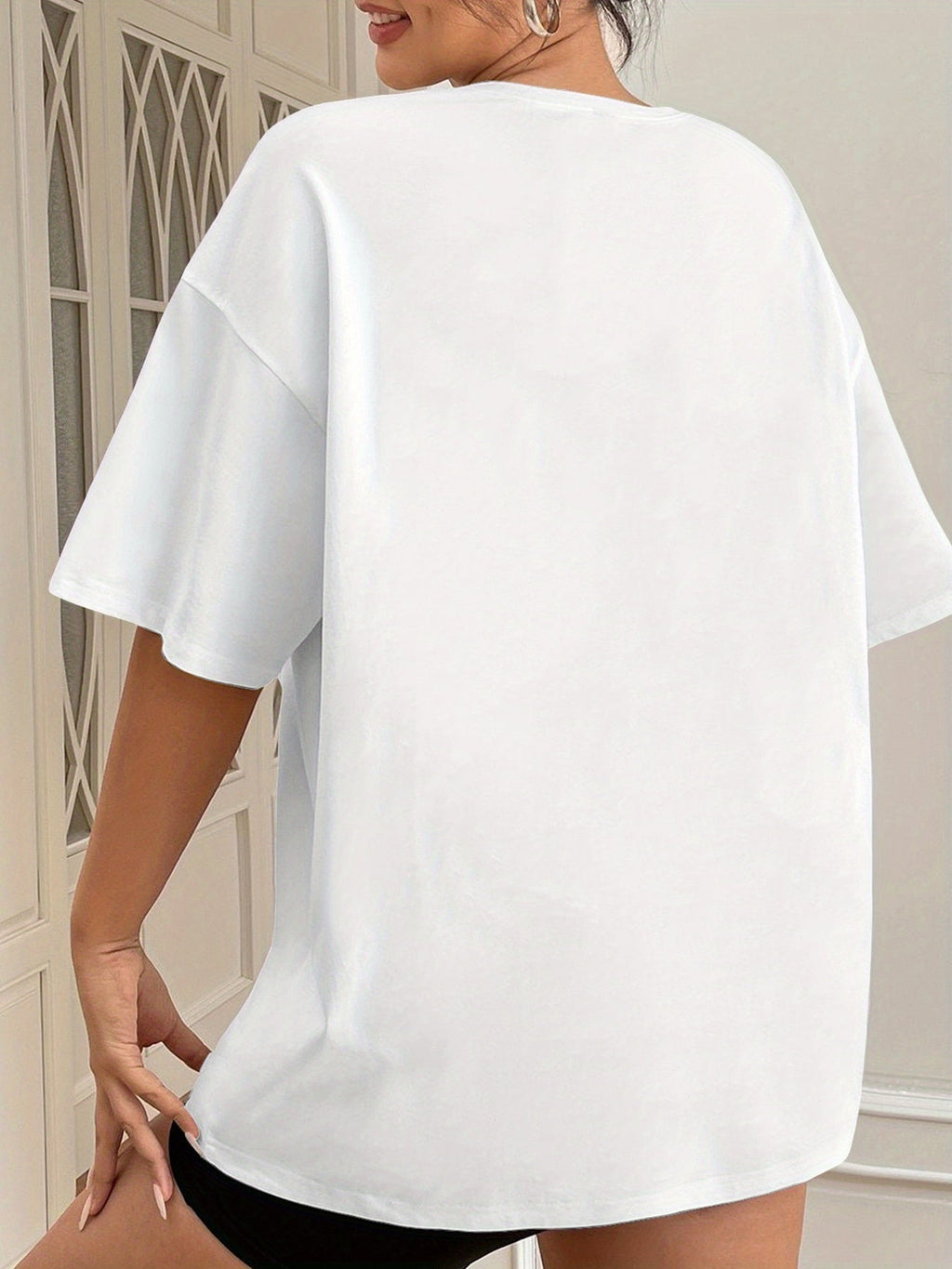 EVERYONE RELAX! PAM HAS ARRIVED women-tshirt white mockup
