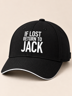 IF LOST RETURN TO JACK cap black mockup