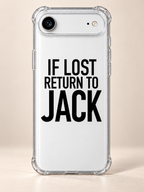 IF LOST RETURN TO JACK phone-case iphone-17-air mockup