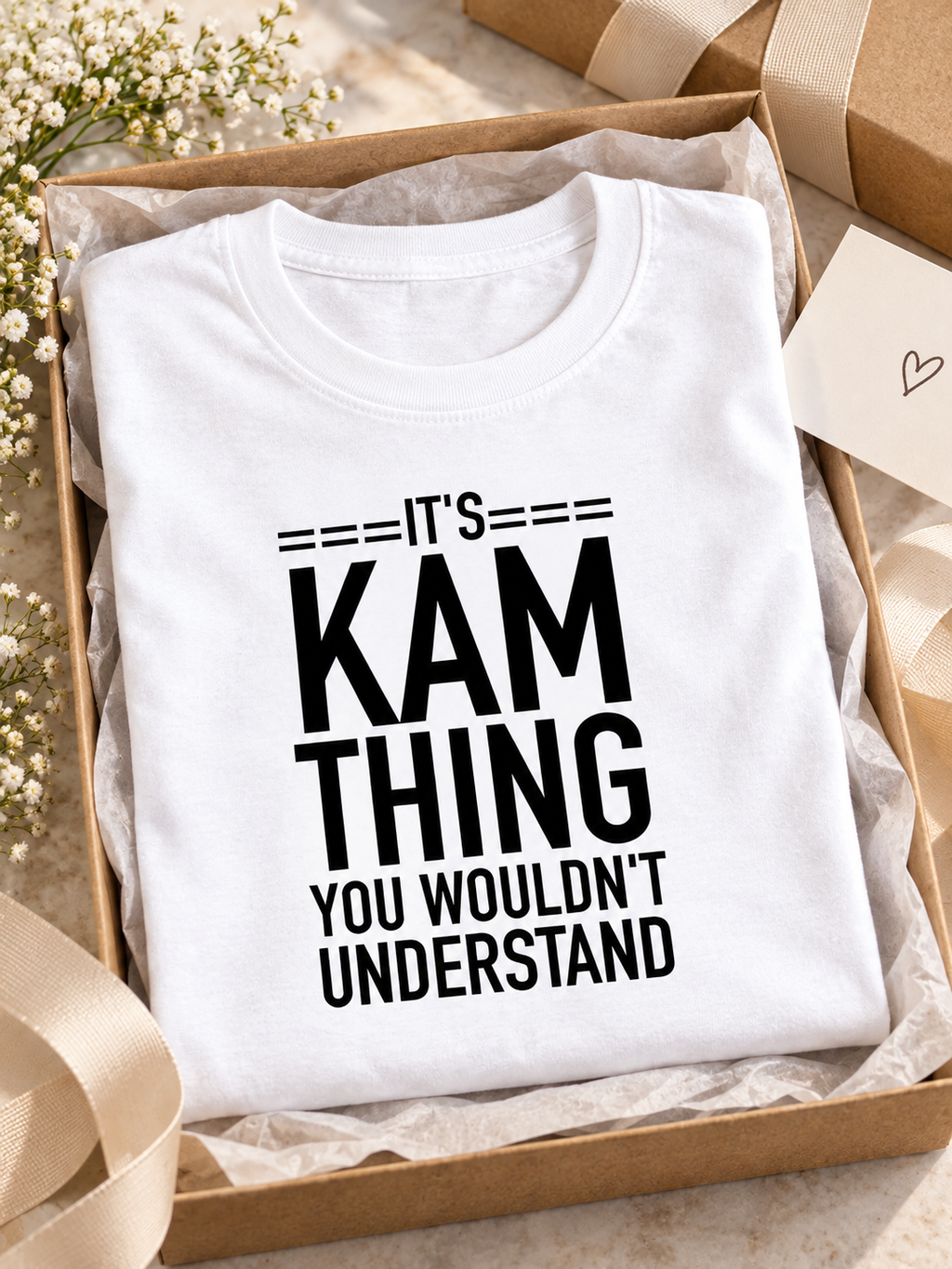 It's Kam thing you wouldn't understand women's T-shirt gift box scene