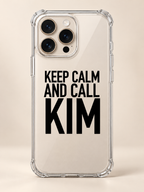 KEEP CALM AND CALL KIM phone-case iphone-16-pro mockup