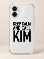 KEEP CALM AND CALL KIM phone-case iphone-16 mockup