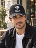 KIM IS QUEEN cap model-black mockup