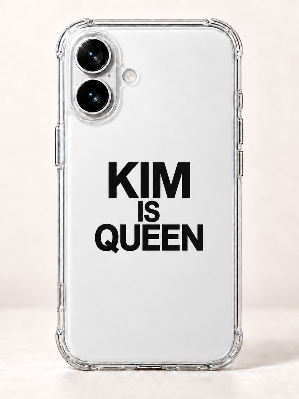 KIM IS QUEEN phone-case iphone-16 mockup
