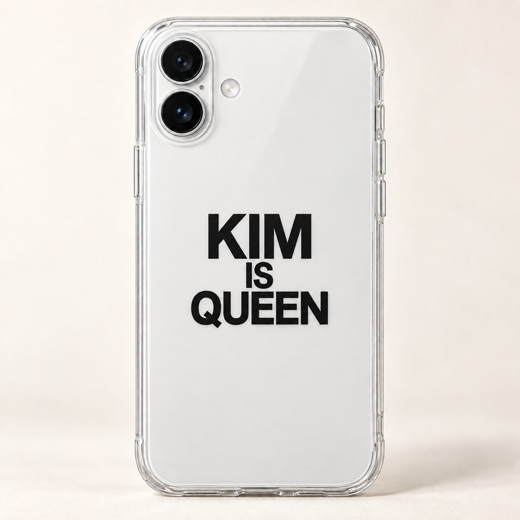 KIM IS QUEEN phone-case iphone-16-plus mockup