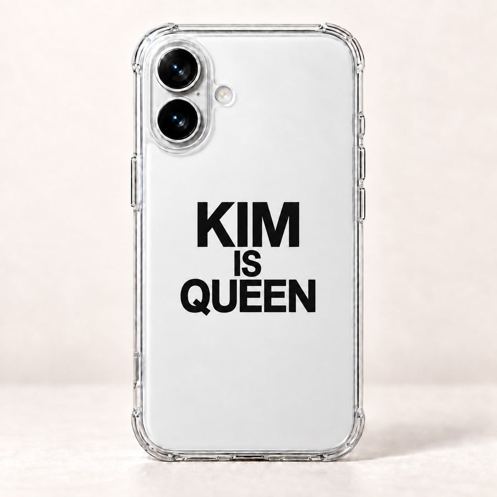 KIM IS QUEEN phone-case iphone-16 mockup