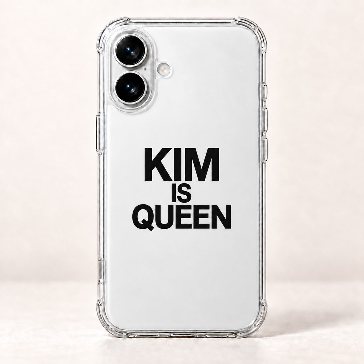 KIM IS QUEEN phone-case iphone-16 mockup