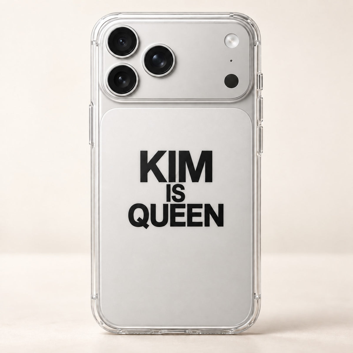 KIM IS QUEEN phone-case iphone-17-pro mockup