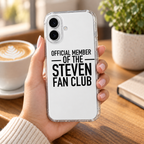 OFFICIAL MEMBER OF THE STEVEN FAN CLUB phone-case handheld mockup