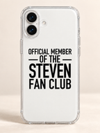 OFFICIAL MEMBER OF THE STEVEN FAN CLUB phone-case iphone-16-plus mockup