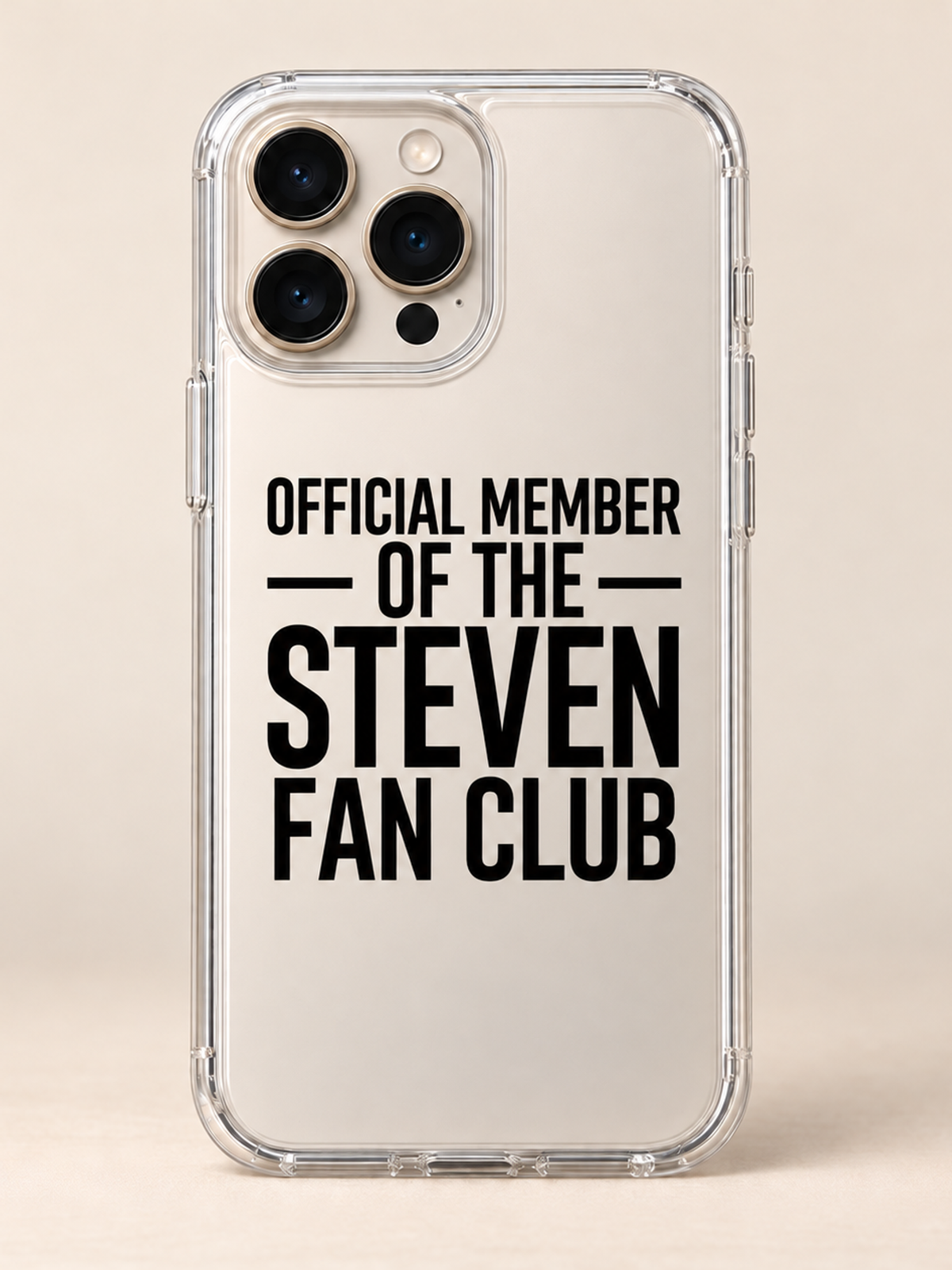OFFICIAL MEMBER OF THE STEVEN FAN CLUB phone-case iphone-16-pro mockup