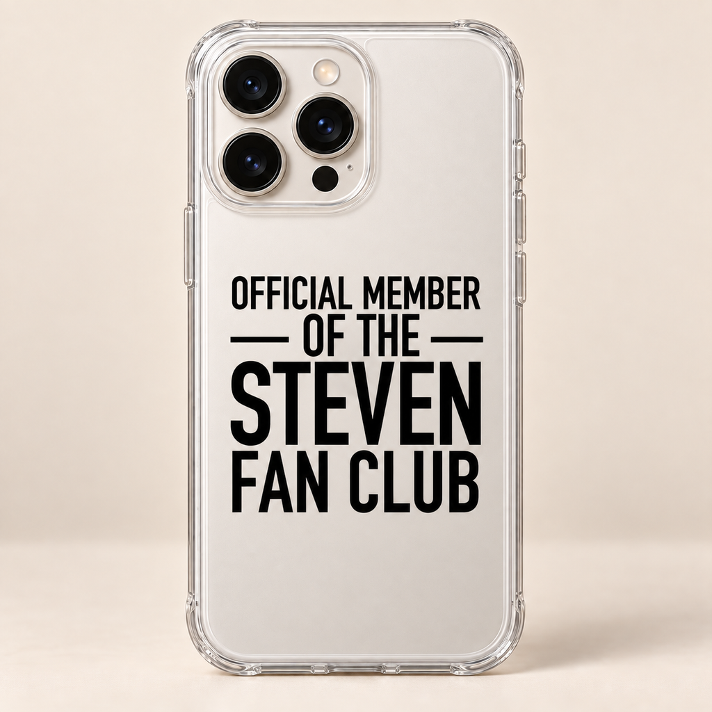 OFFICIAL MEMBER OF THE STEVEN FAN CLUB phone-case iphone-16-pro-max mockup