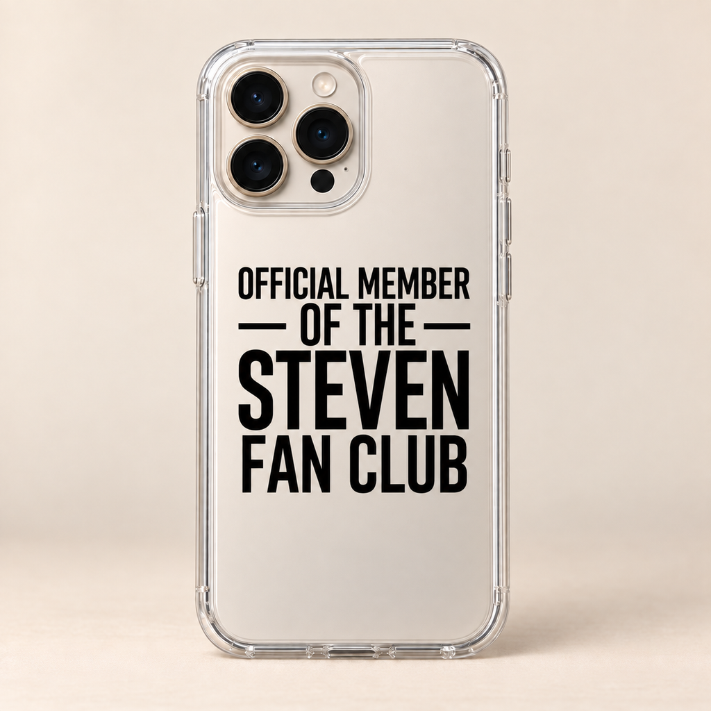 OFFICIAL MEMBER OF THE STEVEN FAN CLUB phone-case iphone-16-pro mockup