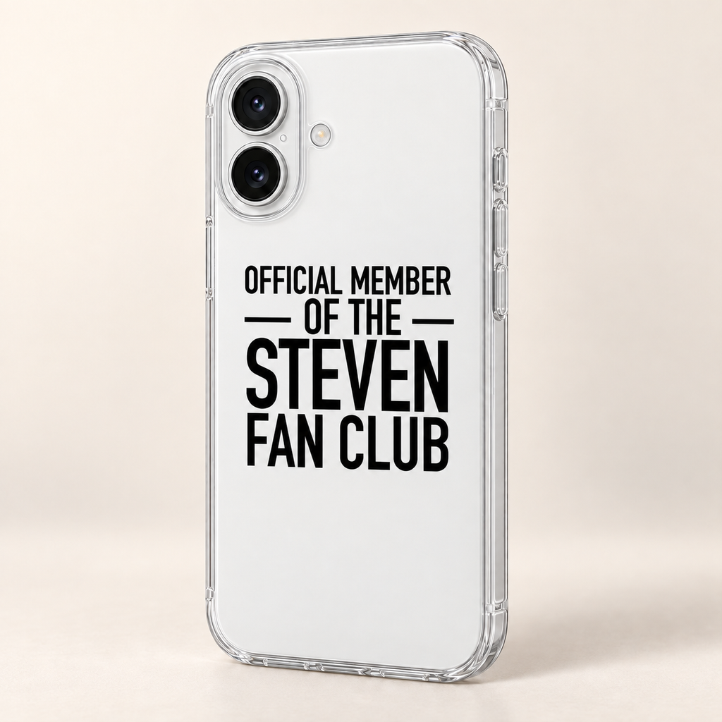 OFFICIAL MEMBER OF THE STEVEN FAN CLUB phone-case iphone-16 mockup
