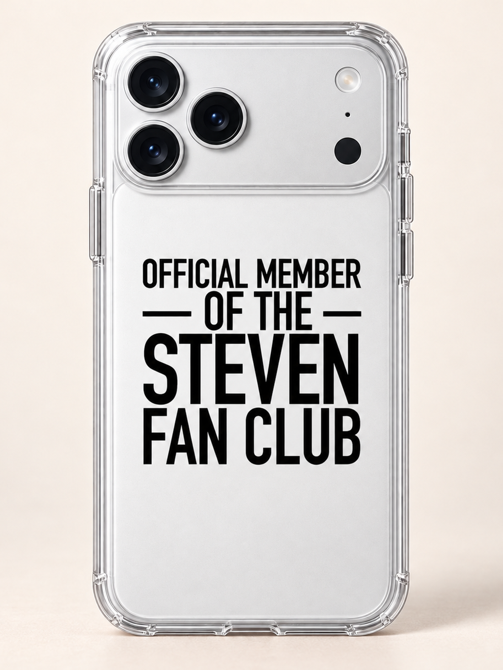 OFFICIAL MEMBER OF THE STEVEN FAN CLUB phone-case iphone-17-pro mockup